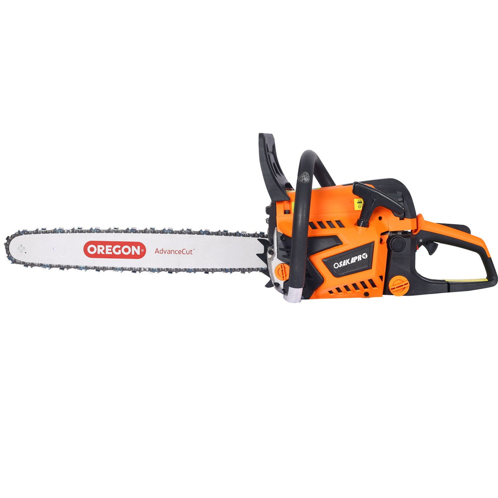 58Cc Gasoline Chainsaw with Oregon 20" Bar - Orange