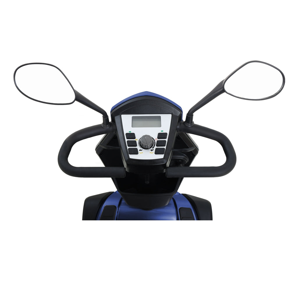 Heavy Duty Mobility Scooter with Long Range and Enhanced Safety - Red, Blue, Black, Gray