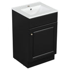 Bathroom Vanity with Sink and Adjustable Shelf - Multiple Colors