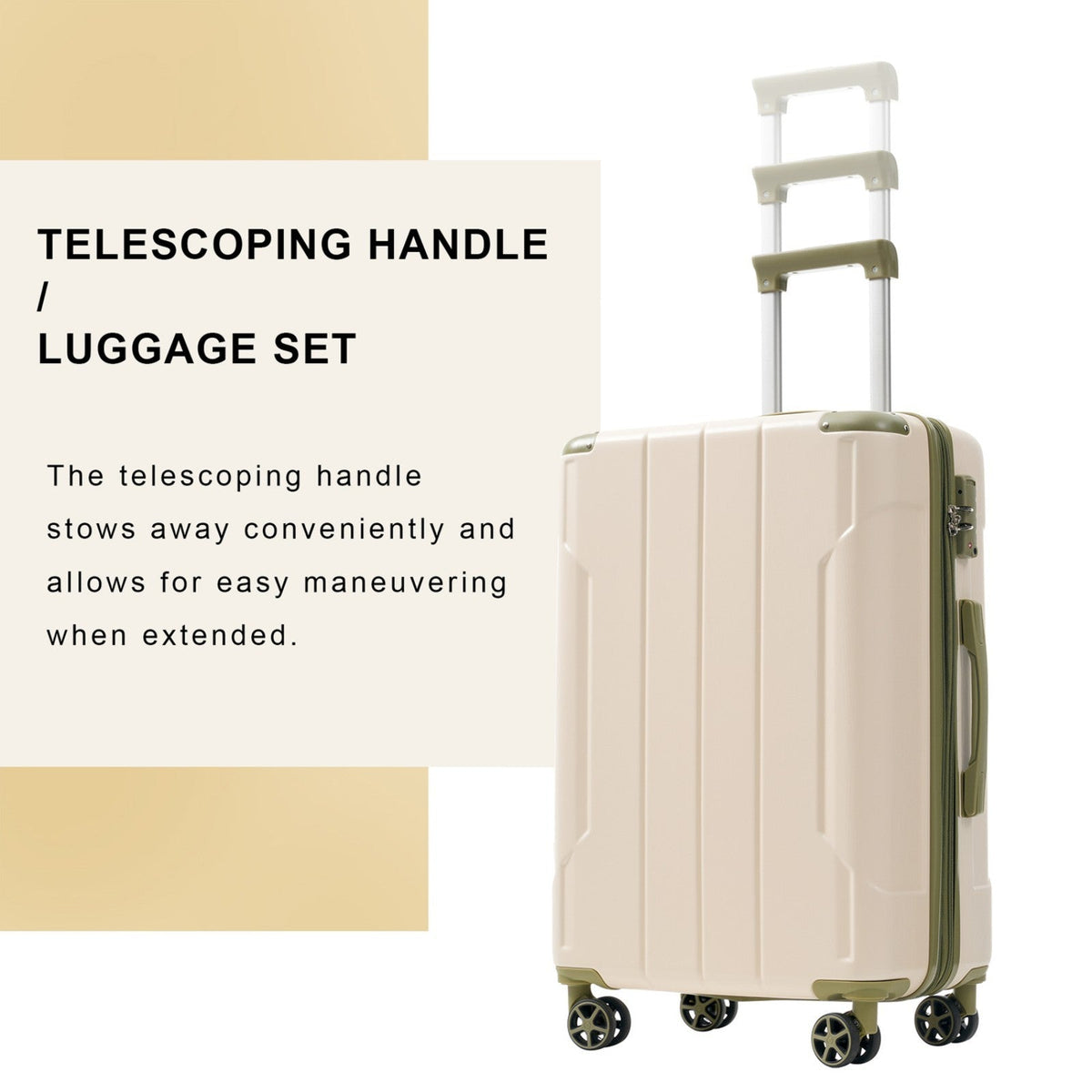 Expandable Hard Shell Luggage Set with TSA Lock - Modern Finish