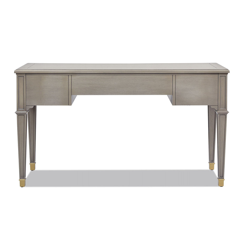 Dauphin 3 Drawer Executive Desk with Soft-Close Drawers - Light Brown or Gray