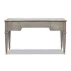 Dauphin 3 Drawer Executive Desk with Soft-Close Drawers - Light Brown or Gray