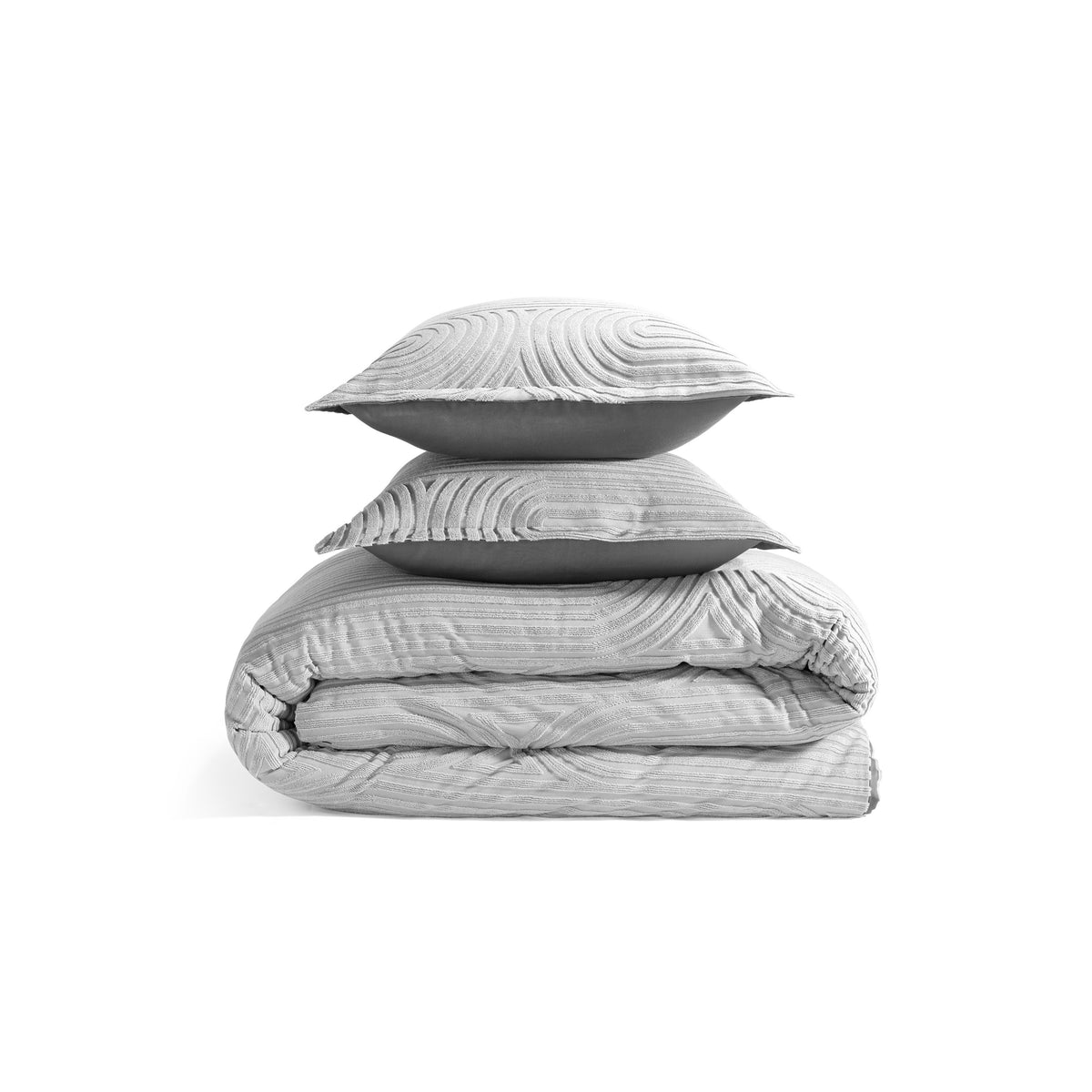 Performance Queen Duvet Set with PowerSnap - Grey