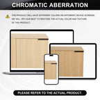 Modern Bathroom Vanity with Side Storage - Light Brown or White