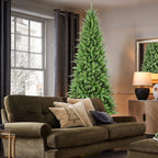 6FT Slim Christmas Tree with Hinged Branches - Green