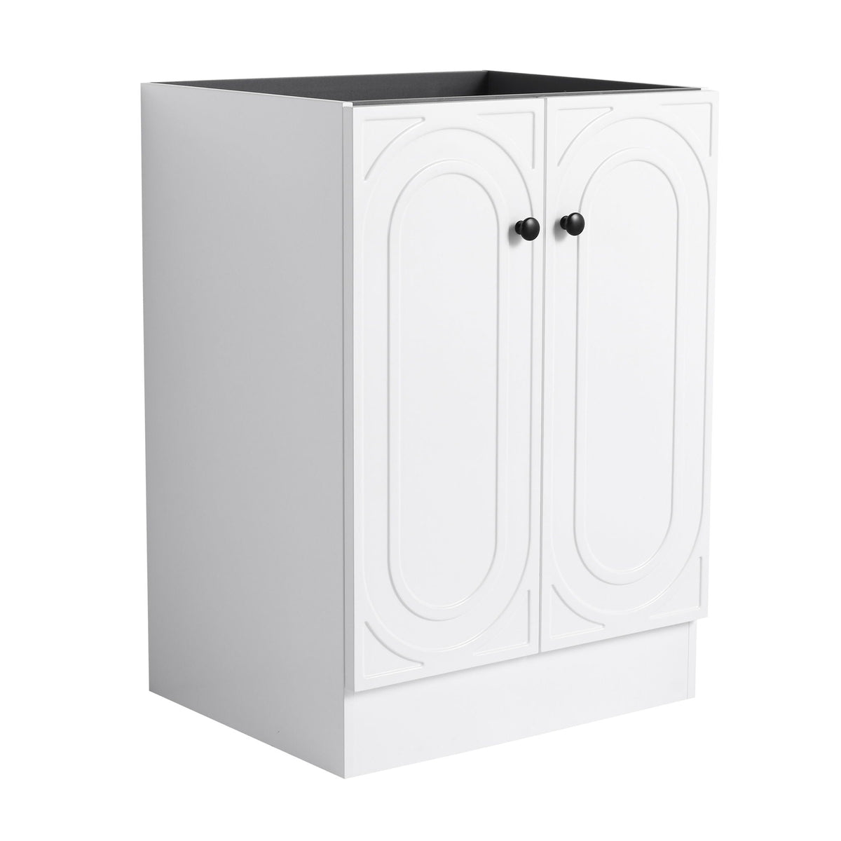 Modern Freestanding Bathroom Vanity with Soft Close Cabinet Doors - Pearl Silver, White, or Dark Green