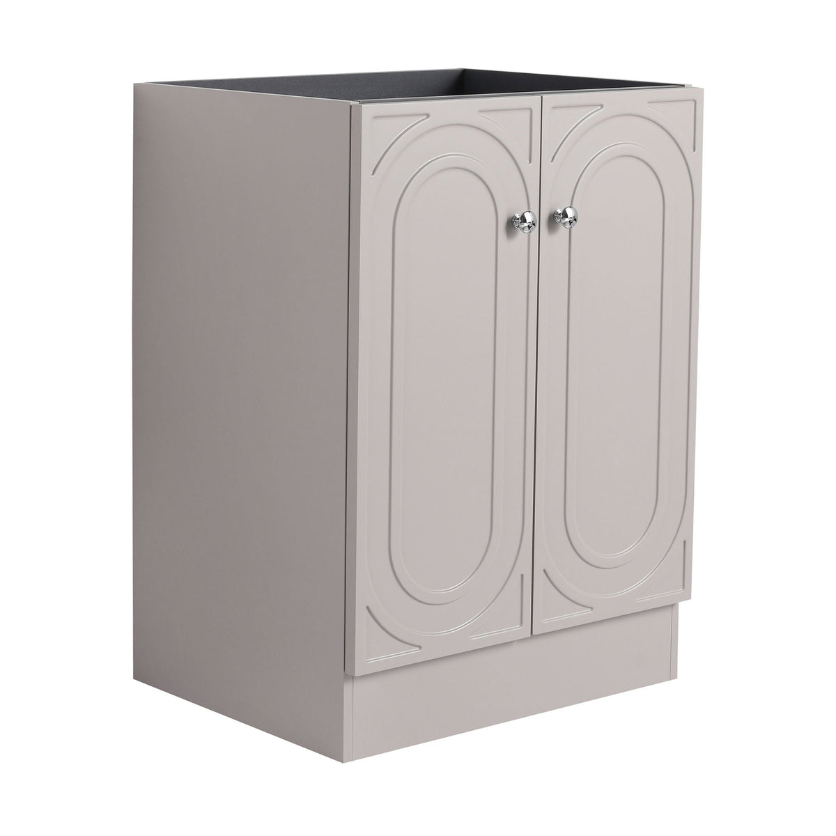 Modern Freestanding Bathroom Vanity with Soft Close Cabinet Doors - Pearl Silver, White, or Dark Green