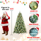 7FT Christmas Tree With 400 Warm Lights