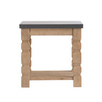 Rustic and Modern Console Table with Fir Wood & Veneer - Light Brown