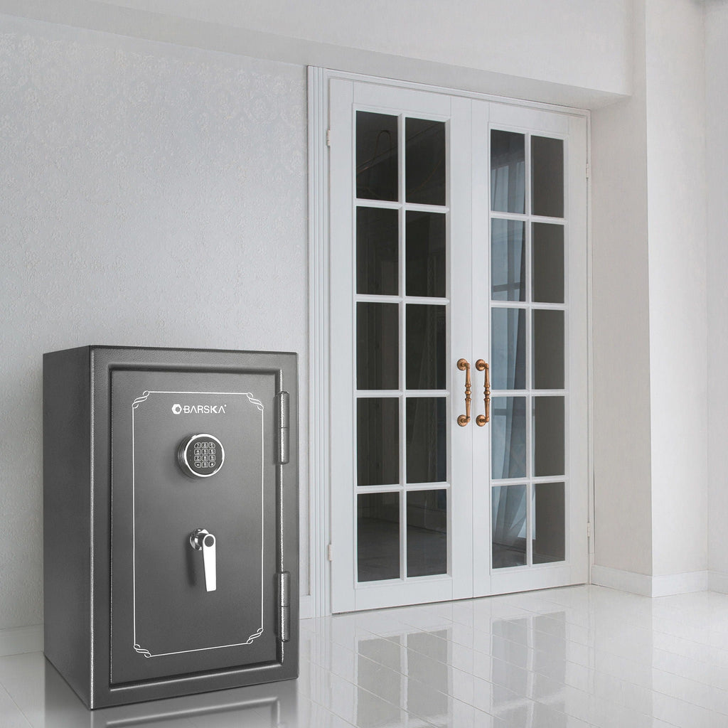 Fireproof Protection Safe Vault with Advanced Locking Mechanism - Black