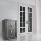 Fireproof Protection Safe Vault with Advanced Locking Mechanism - Black