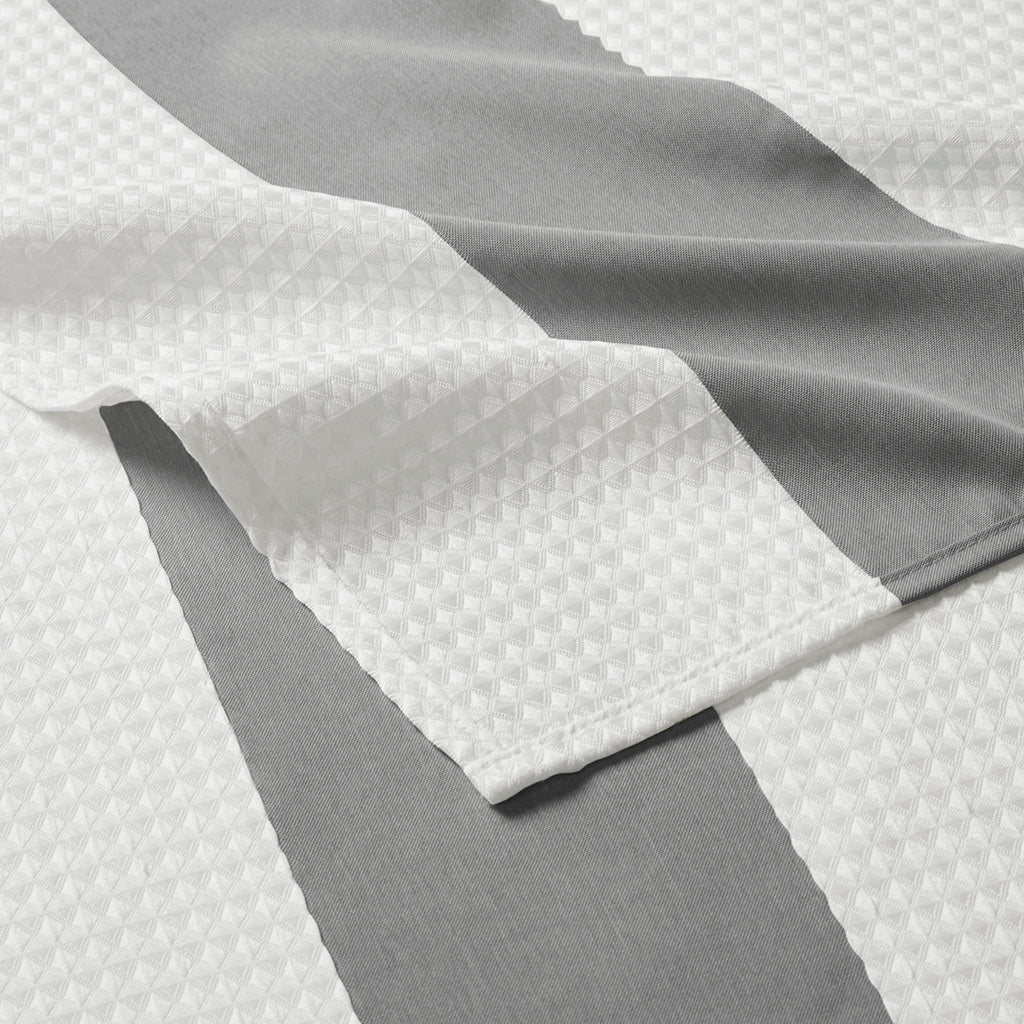 Grey Shower Curtain with 3M Scotchgard Water Repellent - 72x72"