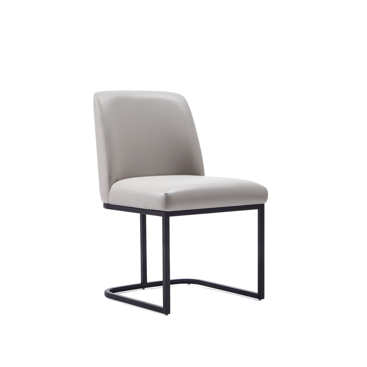 Serena Dining Chair with Geometric Metal Base - Available in Multiple Colors