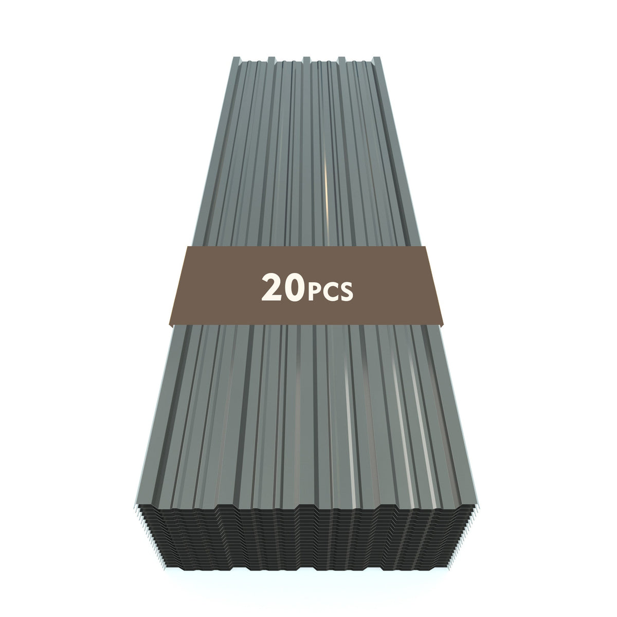 Galvanized Steel Corrugated Metal Roof Panels - Set of 20
