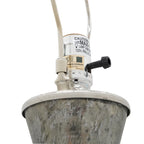 Hand-Finished Mercury Glass Table Lamp with Linen Shade - Silver