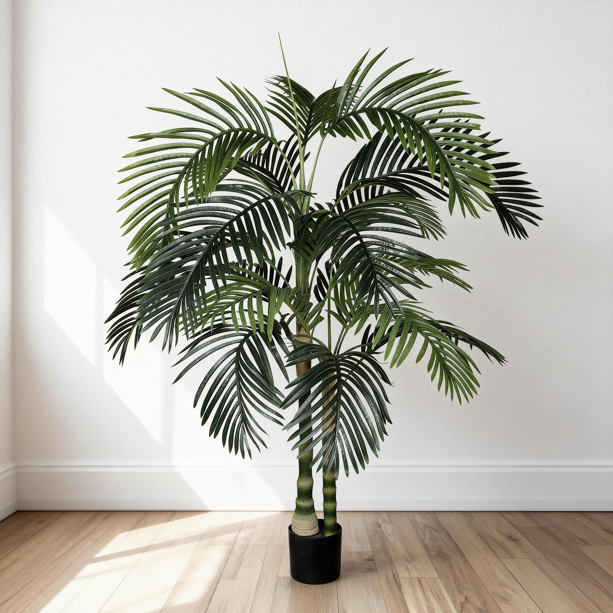 6FT Artificial Palm Tree with Realistic Detail - Green Leaves