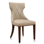 Reine Dining Chair Set of 2 with Solid Wood Frame and Classic Design - Multiple Colors