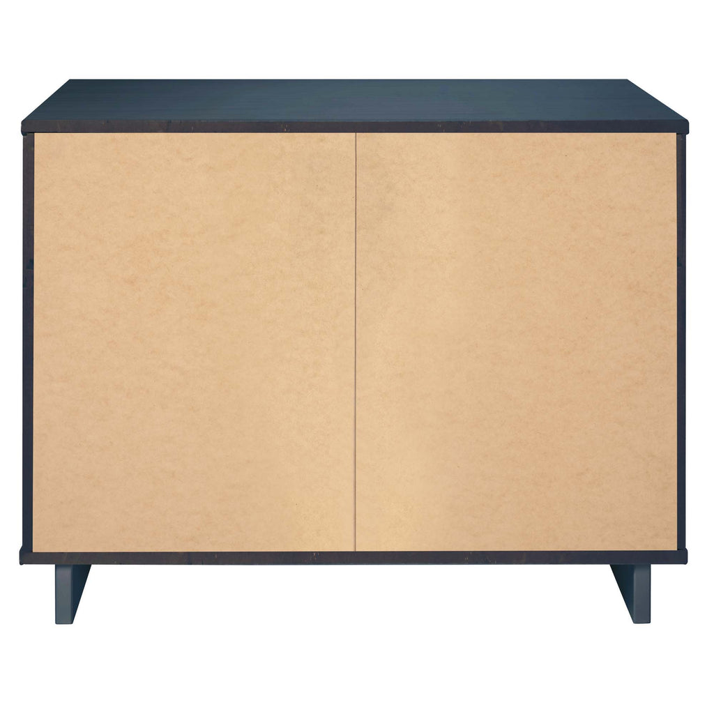 Solid Wood 3 Drawer Dresser with Ribbed Fronts - Multiple Colors