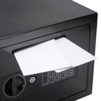 Compact Keypad Depository Safe with Dual PIN Access - Black