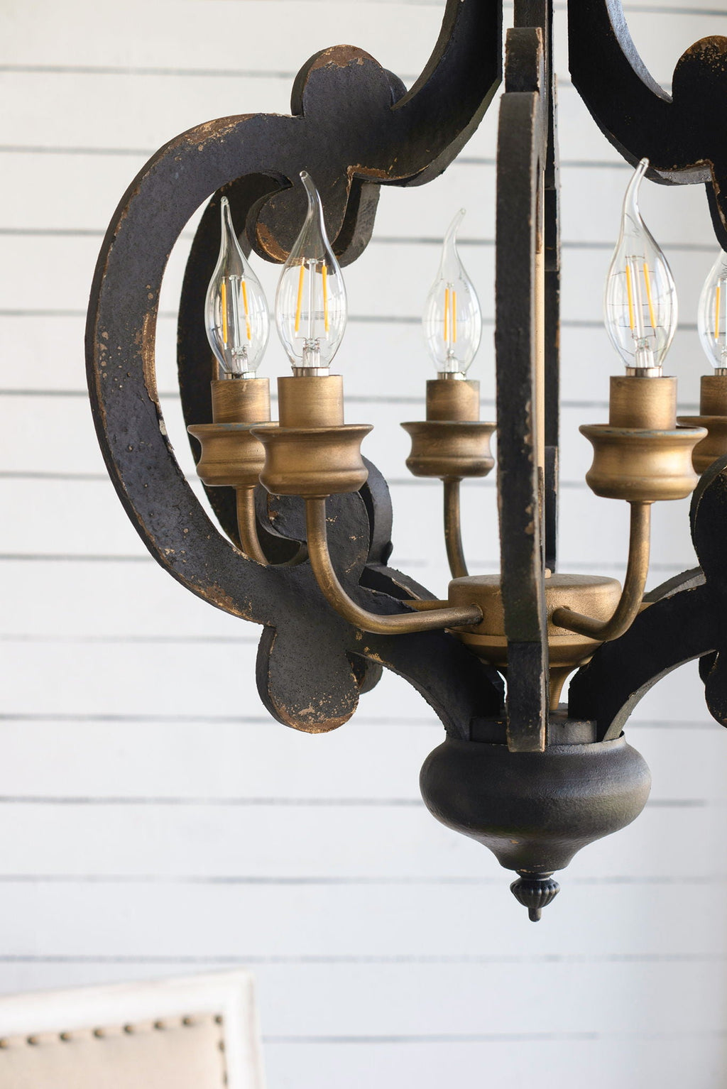 Farmhouse Chandelier with Adjustable Chain - Multiple Colors