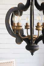 Farmhouse Chandelier with Adjustable Chain - Multiple Colors