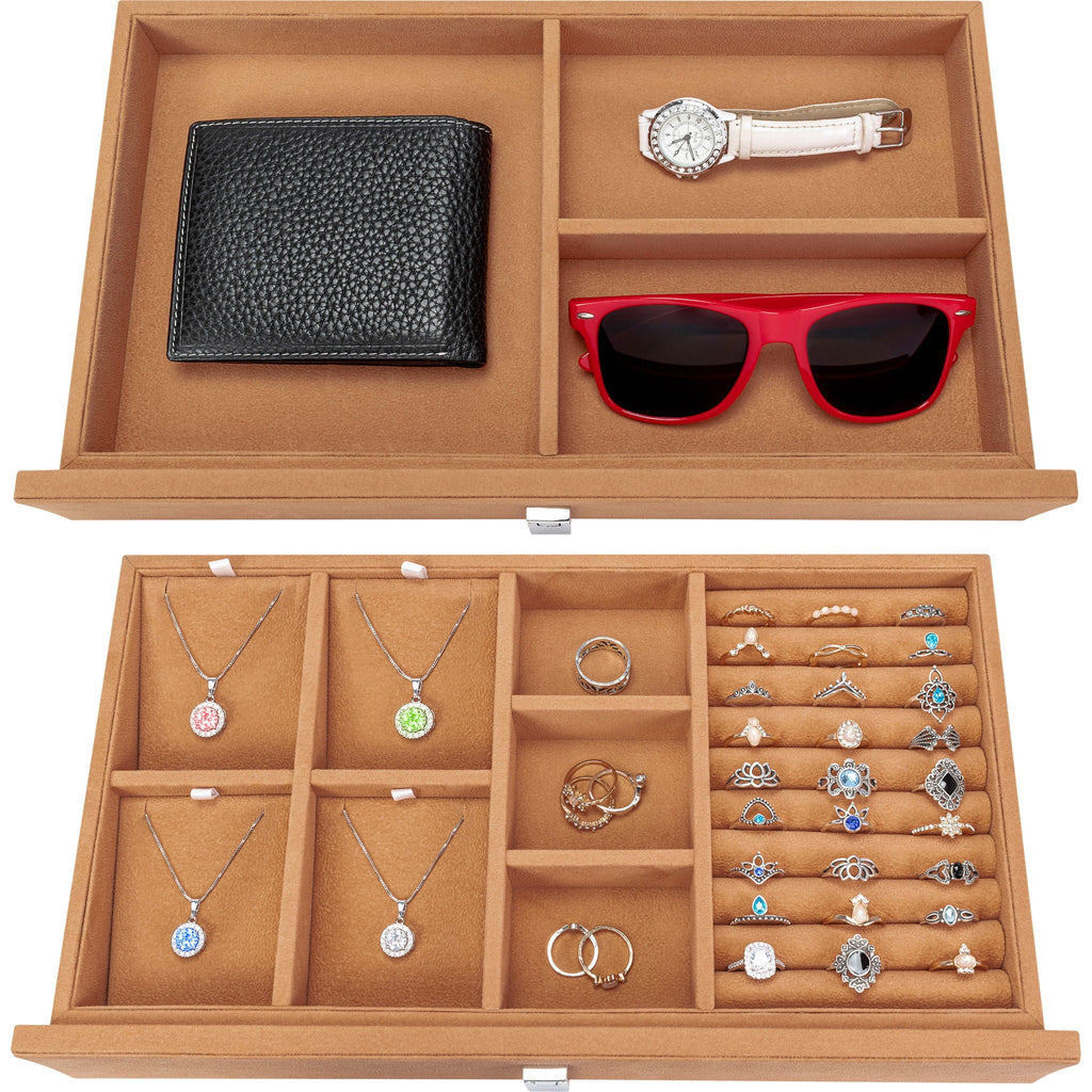 Durable Construction Jewelry Safe with Fireproof Protection - White or Black