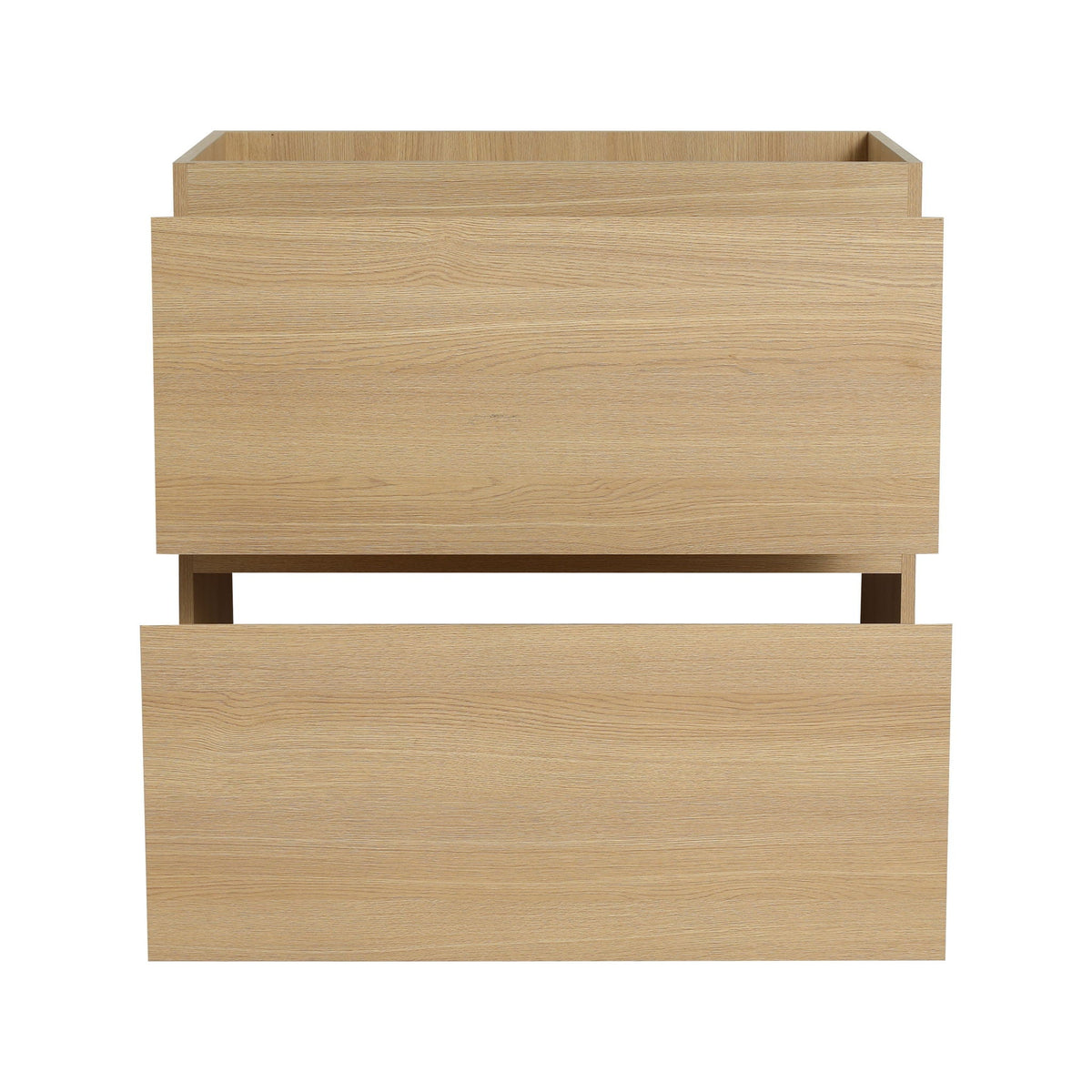 Modern Freestanding Bathroom Vanity Cabinet with Double Drawer - Light Brown or Dark Brown