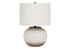 Modern Ceramic Table Lamp with 3-Way Rotary Switch - Cream