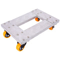 Heavy Duty Furniture Dolly Trolley Car with 3" TPU Casters - Pearl Silver