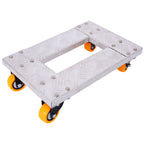 Heavy Duty Furniture Dolly Trolley Car with 3" TPU Casters - Pearl Silver