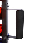 90 Parts Bin Shelving Storage Organizer with Locking Wheels - Black/Yellow