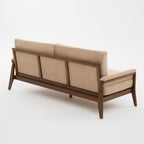 Mid-Century Modern Velvet Fabric Sofa