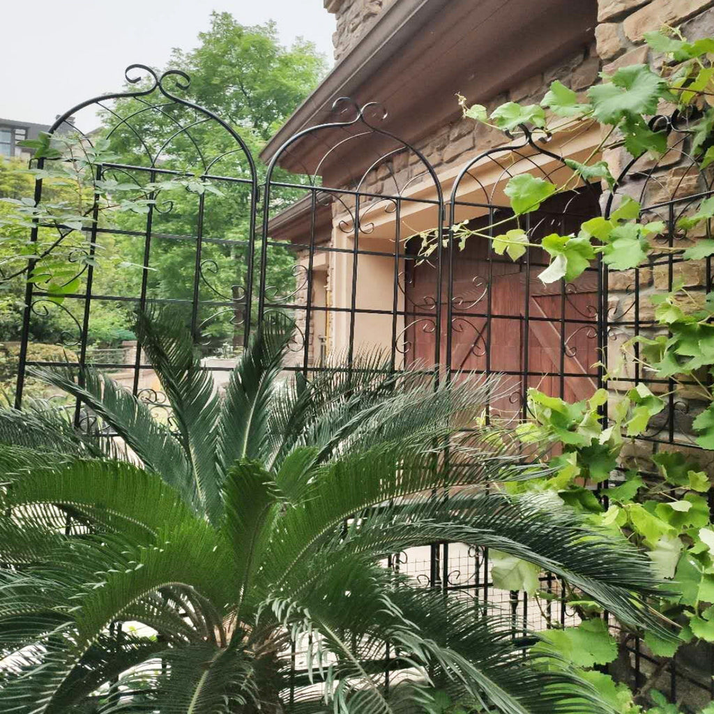 Metal Garden Rustproof Trellis for Climbing Plants – Outdoor Flower Support