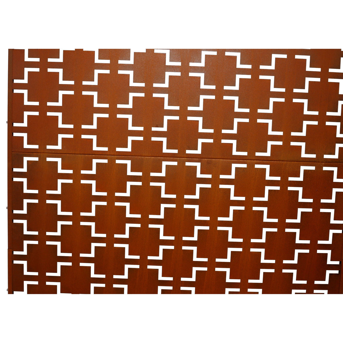 Black Metal Room Divider Privacy Screen with Rust-Resistant Finish
