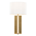 Cosmo Contemporary Table Lamp with Drum Shade - Black or Bronze