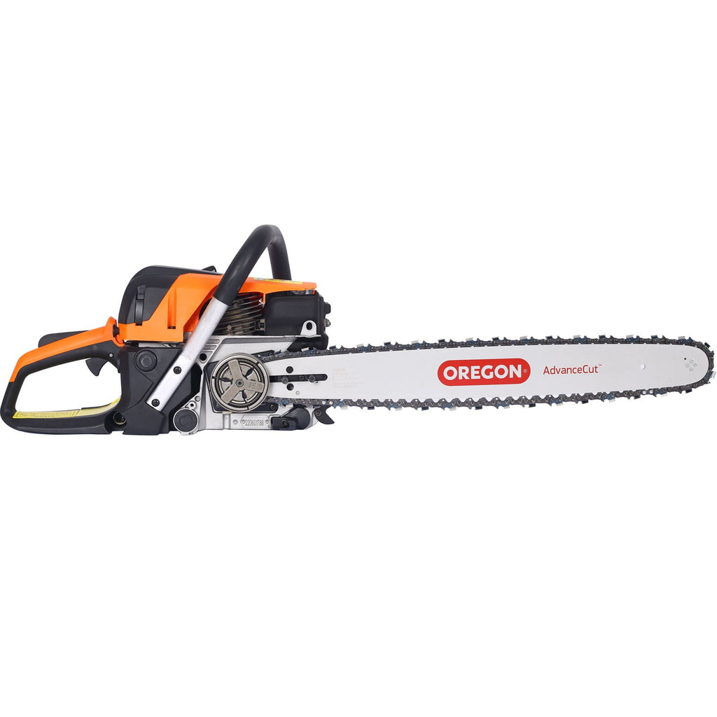 Gasoline Chainsaw 20" 52Cc with 2.6HP Engine - Orange