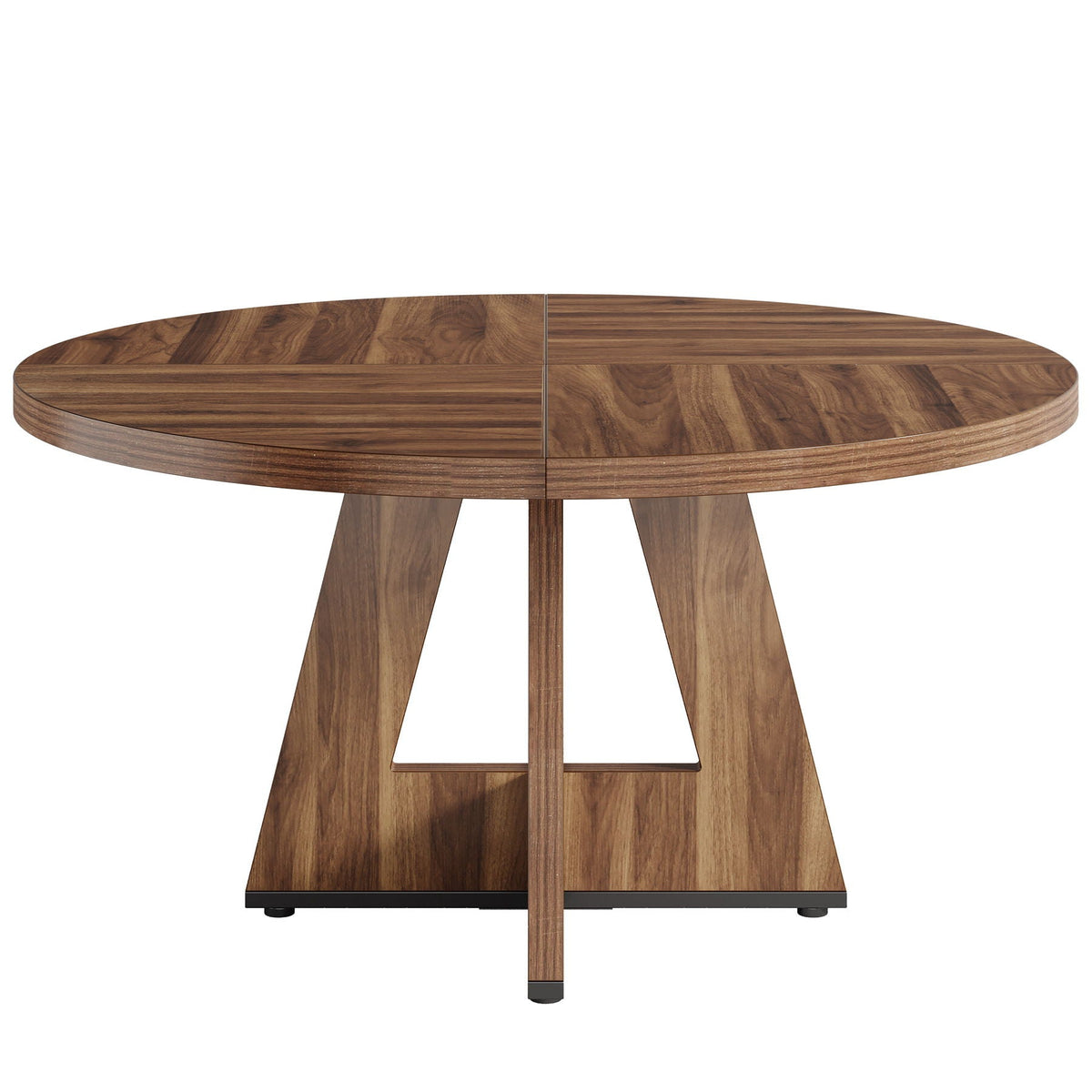 Round Dining Cross Base Kitchen Table with Engineered Wood - Assorted Colors