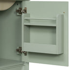 Retro Bathroom Vanity With Sink with Soft-Closing Doors - Green or Dark Gray