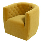 Ergonomic Design Swivel Chair with Tufted Accent - Multiple Colors