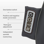 Therapeutic Shiatsu Massage Cushion with Heat Function - Polypropylene, Gray