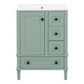 Bathroom Vanity with Integrated Basin and Soft Close Drawers - Multiple Colors