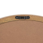 Circle Wall Mirror with Wooden Frame - Black, Light Brown, Dark Brown