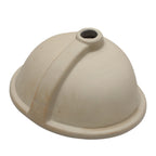 Ceramic Oval Undermount Bathroom Sink with Overflow - White