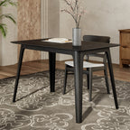 Mid-Century Modern Rubberwood Dining Table
