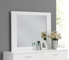 Lorimar Mirror with Beveled Edge - White
