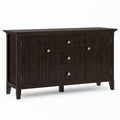 Bedford Sideboard Buffet with Ample Storage - Dark Tobacco Brown