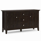 Bedford Sideboard Buffet with Ample Storage - Dark Tobacco Brown