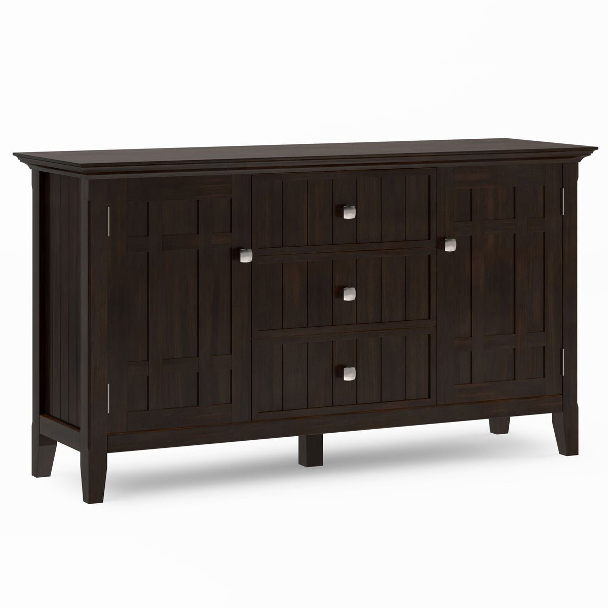Bedford Sideboard Buffet with Ample Storage - Dark Tobacco Brown