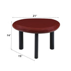 Red End Table with High Gloss Finish - Eddie