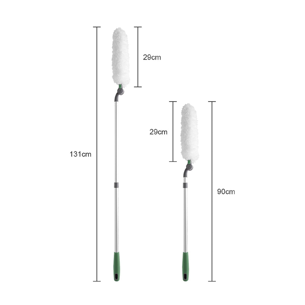 Long Handle Duster With Extension Bar - White